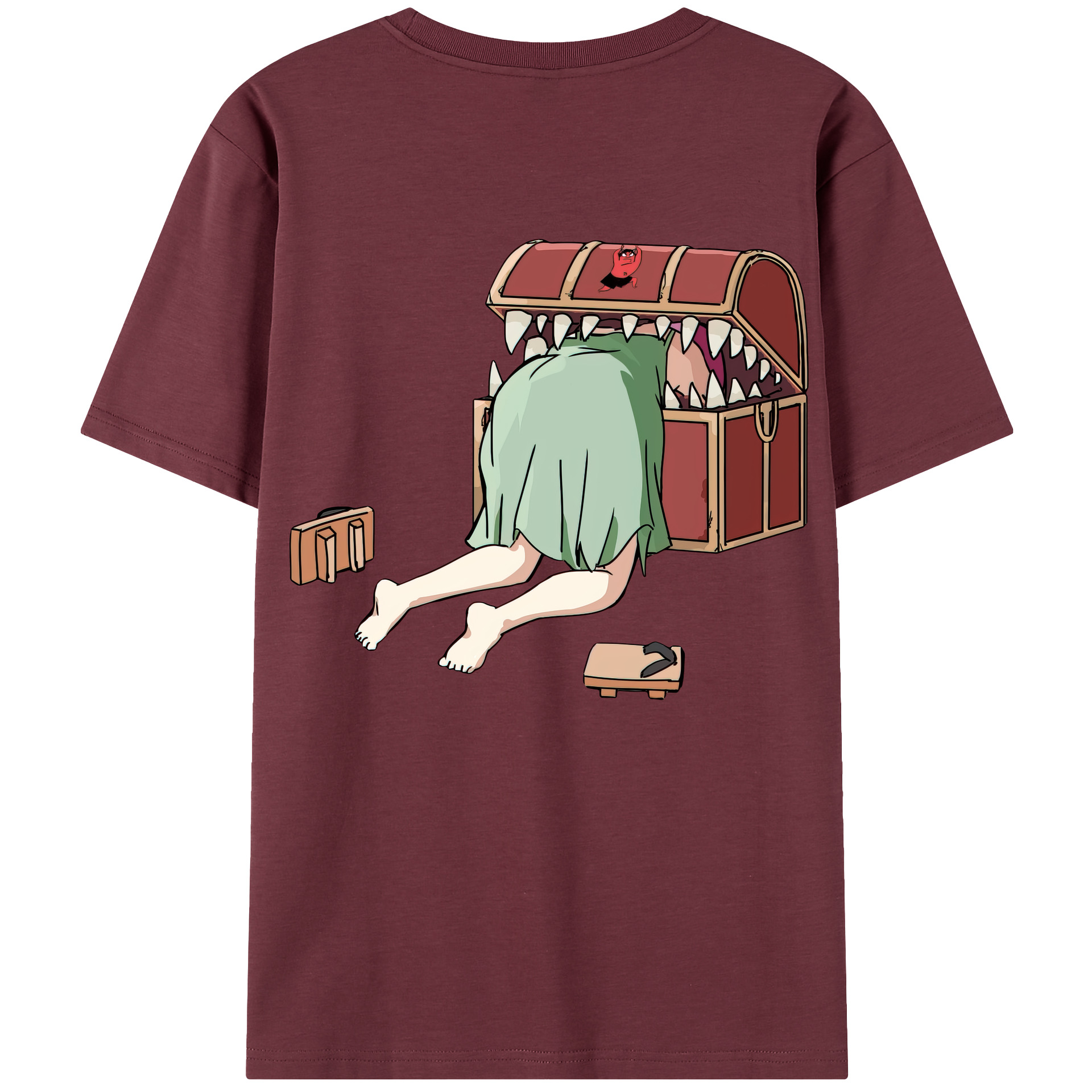 （画像用） 葬送のフリーレン Frieren 綿100％半袖Tシャツ（背面プリント）
